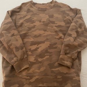 Lululemon crewneck sweatshirt. Brown camo.